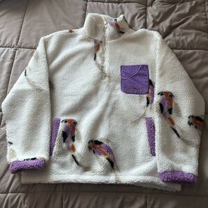 Taylor Swift Speak Now TV Koi Fish Sherpa Quarter Zip